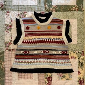 Zara Multicolored Knit Vest